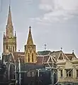 Immaculate Conception Catholic Church near Hawthorn town hall