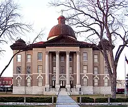 Hays County Courthouse, built in 1908 using the eclectic style of architecture