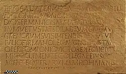 Hegra Roman inscription dedicated to Emperor Marcus Aurelius