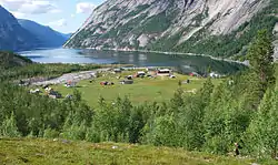 Hellmobotn in Hamarøy where Norway is at its narrowest.