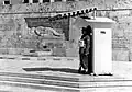 Guard duty by a man of the Hellenic Gendarmerie in 1956