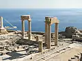 Columns of the Hellenistic stoa