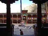 Courtyard of the historic Hemis Monastery inside the NP