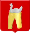 The coat of arms of the village of Hensbroek in North Holland interprets the toponym as "hen-breeches" (the toponym is unrelated to either "hen" or "breeches", deriving from the personal name Hein and the Dutch cognate of "brook", i.e. "Henry's brook".)