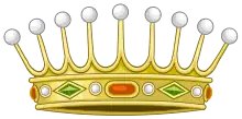 A coronet of a Spanish count