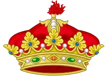 The coronet of an infante (prince)