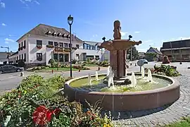 The town hall in Herrlisheim