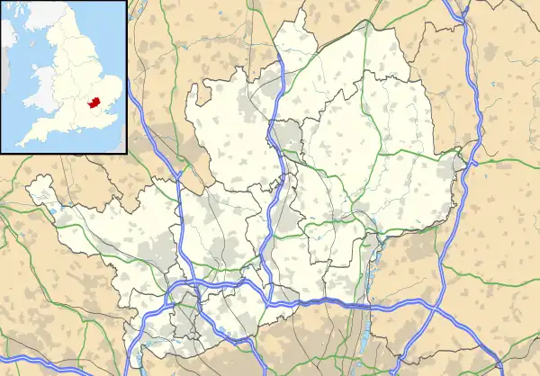 Location of Gaddesden Place in Hertfordshire