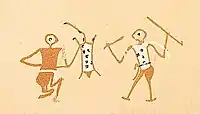 Individual fighting scene