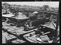 1943 New Orleans, Louisiana. Ramp boats under construction at the Higgins shipyards