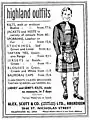 Highland Dress advertisement (1957)