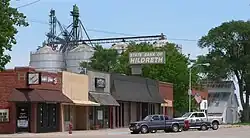 Downtown Hildreth: west side of Commercial Avenue