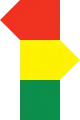 10a: On red or yellow traffic light, trams turn into the following direction