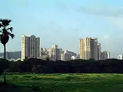 View of Powai from across the Powai lake, Mumbai (MH)