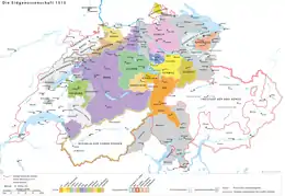 Switzerland in 1515, just before the Battle of Marignano.