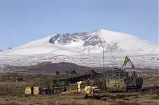 M548 in Norwegian service supplying an artillery position. Known as the NM199 in Norwegian service