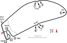 Hockenheimring Grand Prix Circuit (1970–1981) and Motorcycling Circuit (1982–2001)