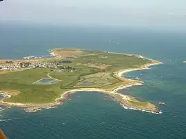 An aerial view of Hœdic