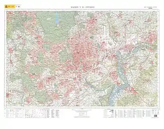 Special MTN50 sheet Madrid y su entorno (Madrid and its surroundings). First edition, 2012.