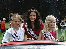 Holly Wells (left) - Soham Carnival Princess Attendant 28 May 2001