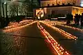 "Light the candle" event at a Holodomor memorial in Kyiv