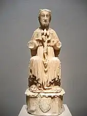 The Spanish were the other main medieval carvers of alabaster in medieval Europe. This Trinity is either English or Spanish