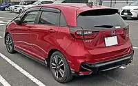 2022 Fit e:HEV RS (Japan; facelift)