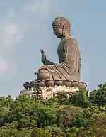 The Tian Tan Buddha statue in Hong Kong.