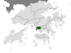 Location of Sham Shui Po within Hong Kong