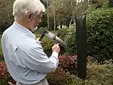 Taking the burr off the outside of the blade by honing on the outside