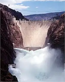 The Hoover Dam in the United States