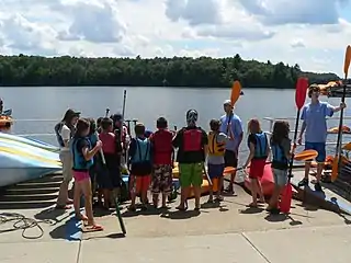 Boating class at summer camp