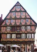 Hoppener Haus, the most famous and attractive timber-framed house in Celle's Altstadt