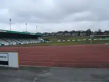 Multipurpose sports stadium, with covered grandstand