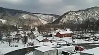 View of Hot Springs and Lover's Leap Ridge