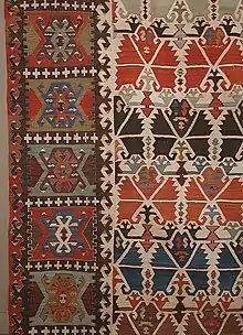 Hotamis kilim (detail), central Anatolia, early 19th century