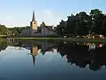 The river at Hotton, and a view of the city church