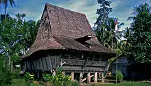 Traditional house in Nias, North Sumatra