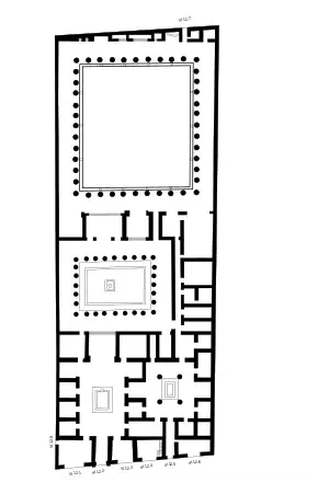 Building plan of the House of the Faun