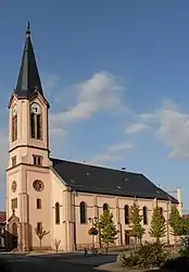 The church in Houssen