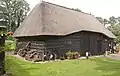 Wooden cattle barn, early 20th century in Nunspeet