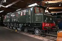 An early 2D2 5500 with a small nose hood, in the railway museum