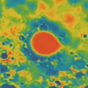 Gravity map based on GRAIL