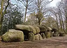 T-shaped Hunebed D27 in Borger-Odoorn, Netherlands