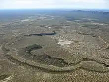 Hunt's Hole in the Potrillo volcanic field of New Mexico