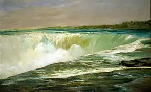 Niagara Falls, 1878, one of his last paintings