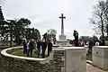 Schoolchildren paying their respects at Hunters Cemetery, Newfoundland Park, Beaumont Hamel