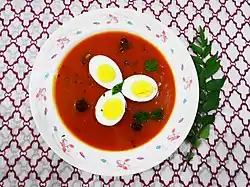 Hyderabadi tamatar ka kat (curry made of tomato soup)