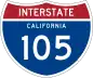 Interstate 105 marker