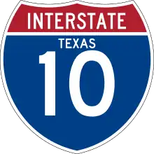 Interstate 10 marker